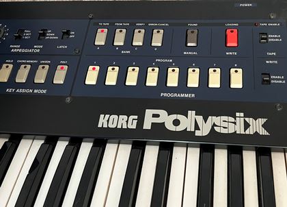 Korg-Polysix (needing servicing)